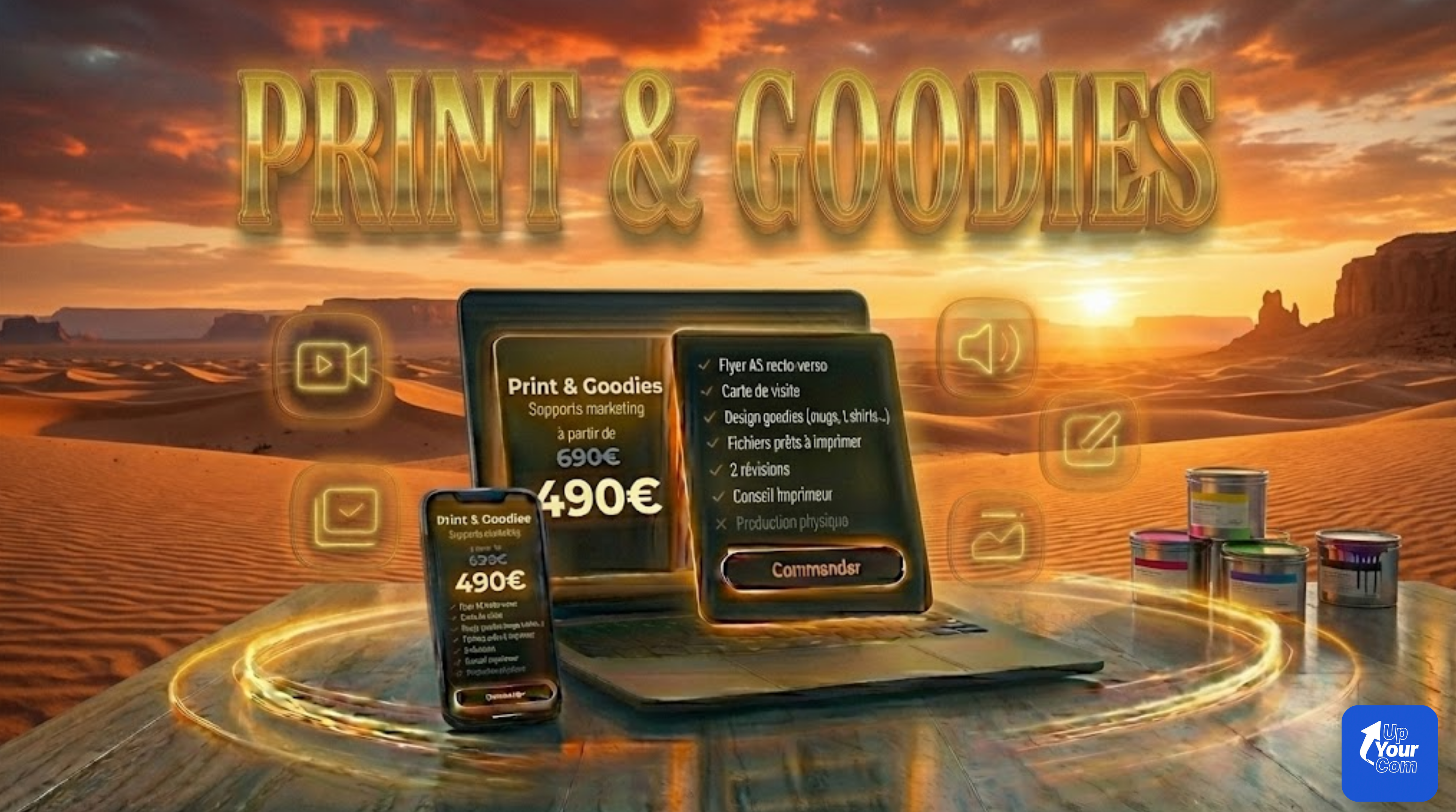 Pack Print & Goodies - Supports marketing